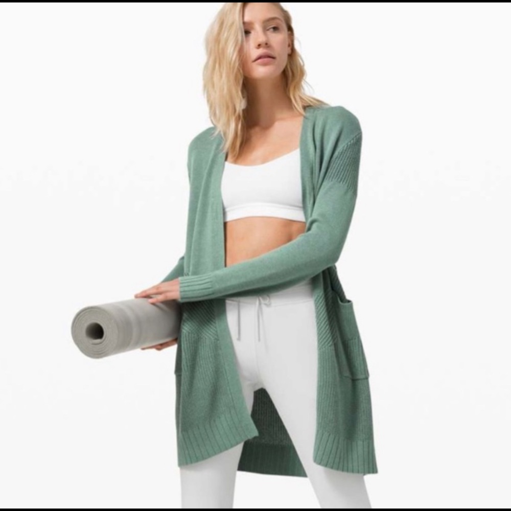 Lululemon Sincerely Yours Cardigan, Teal, XS, NWT